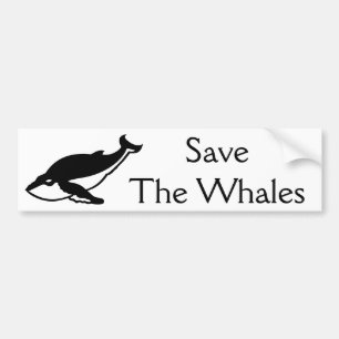 Sparen de Walvissen Bumpersticker