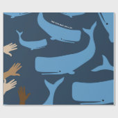 Sparen de Walvissen Cadeaupapier (Vlak)