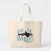 Sparen de Walvissen Grote Tote Bag (Voorkant)