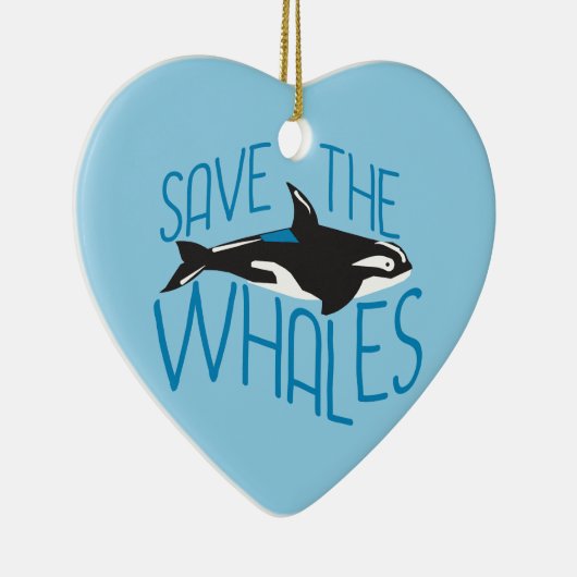 Sparen de Walvissen Keramisch Ornament (Rechts)