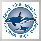 Sparen de Walvissen Poster (Voorkant)