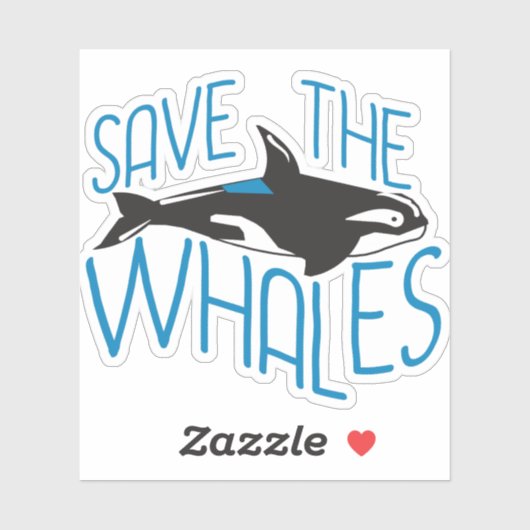 Sparen de Walvissen Sticker (Vel)