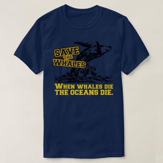 Sparen de walvissen t-shirt (Design voorkant)