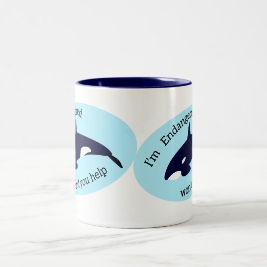 Sparen de Walvissen Tweekleurige Koffiemok (Center)