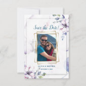 Sparen de Waterverf van de Datum Blush Apple bloes Kaart (Voorkant)