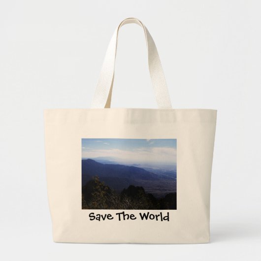 Sparen de Wereldzak Grote Tote Bag (Voorkant)