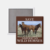 Sparen de Wilde Paarden Magneet (Voorkant / Achterkant)