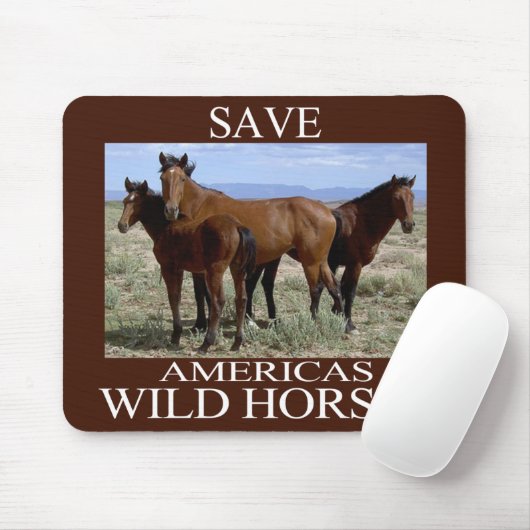 Sparen de Wilde Paarden Muismat (Met muis)