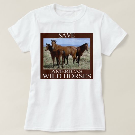Sparen de Wilde Paarden T-shirt (Design voorkant)