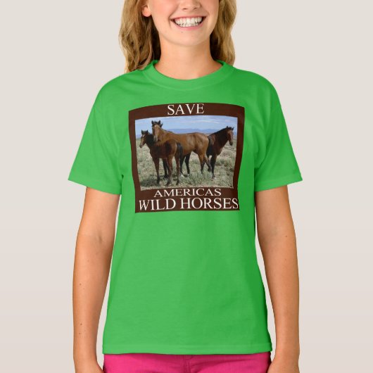 Sparen de Wilde Paarden T-shirt (Voorkant)