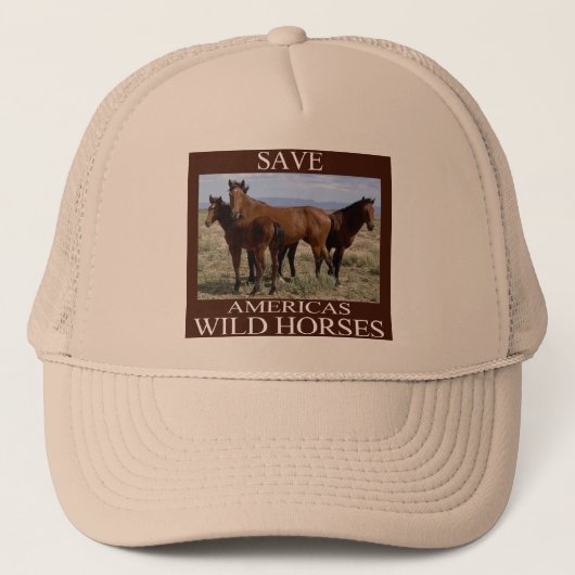 Sparen de Wilde Paarden Trucker Pet (Voorkant)