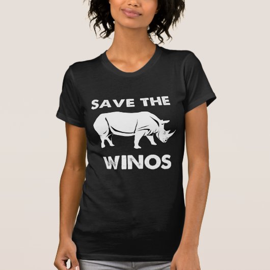 Sparen de Winos met Rhinoceros T-shirt (Voorkant)