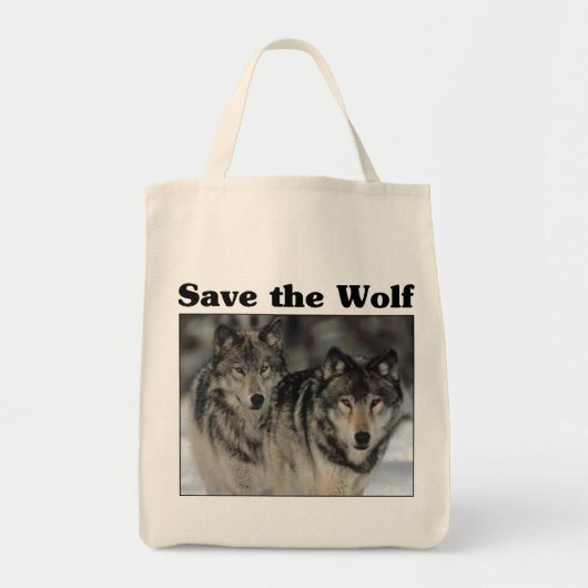 Sparen de Wolf Tote Bag (Voorkant)