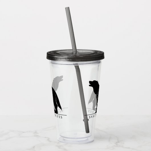 Sparen de Wolven Acryl Drinkbeker (Links)