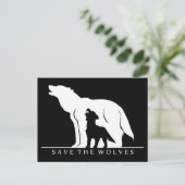 Sparen de Wolven Briefkaart (Staand voorkant)