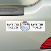 Sparen de Wolven Bumpersticker (Op auto)