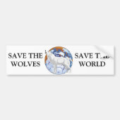 Sparen de Wolven Bumpersticker (Voorkant)