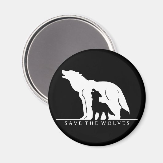Sparen de Wolven Magneet (Voorkant / Achterkant)