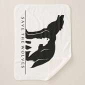 Sparen de Wolven Sherpa Deken (Voorkant)