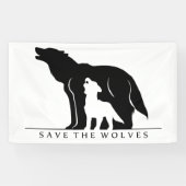 Sparen de Wolven Spandoek (Horizontaal)