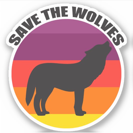 Sparen de Wolven Sticker (Voorkant)