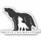 Sparen de Wolven Sticker (Voorkant)