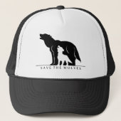Sparen de Wolven (witte ver.) Trucker Pet (Voorkant)