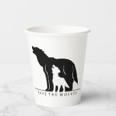 Sparen de Wolves Paper Cup Papieren Bekers (Voorkant)