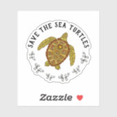 Sparen de Zee die Schitterende Gedetailleerde Draa Sticker (Vel)
