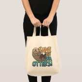 Sparen de Zee otters Tote Bag (Voorkant (product))