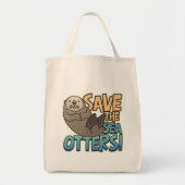 Sparen de Zee otters Tote Bag (Voorkant)