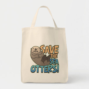 Sparen de Zee otters Tote Bag
