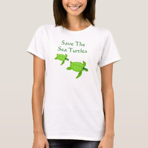 Sparen de Zee schildpadden bedreigde oceaanzee T-shirt