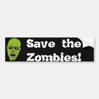 Sparen de Zombies Bumpersticker