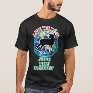 Sparen Deer sparen de planeet T-shirt