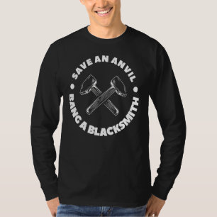 Sparen een Anvil Bang een Blacksmith voor Blacksmi T-shirt
