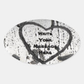 Sparen een Aspen Boom Fotograaf Aangepast Ovale Sticker (Voorkant)