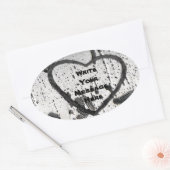 Sparen een Aspen Boom Fotograaf Aangepast Ovale Sticker (Envelop)