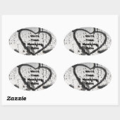 Sparen een Aspen Boom Fotograaf Aangepast Ovale Sticker (Vel)