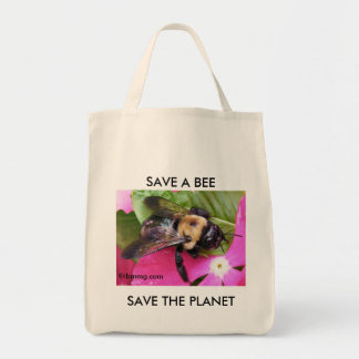 Sparen een Bee, sparen de Planet Tote Bag