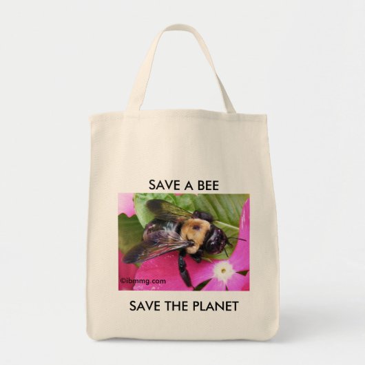 Sparen een Bee, sparen de Planet Tote Bag (Voorkant)
