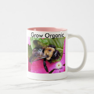 Sparen een Bee, sparen de Planet! Tweekleurige Koffiemok