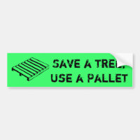 Sparen een Boom, gebruik een Bumpersticker van de 