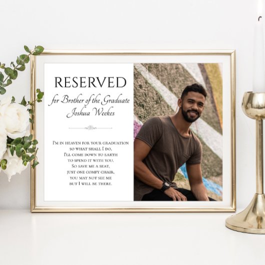 Sparen een Broer van de Zetel van het Afstuderen M Poster