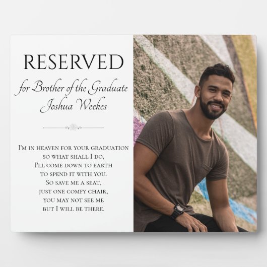 Sparen een Broer van de Zitplaats van het Afstuder Fotoplaat (Voorkant)