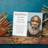 Sparen een Grootvader van de Zetel van het Afstude Fotoplaat (Zijkant)