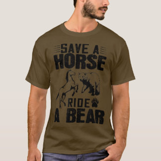 Sparen een Horse Ride A Beer - de Funny Beer Lover T-shirt