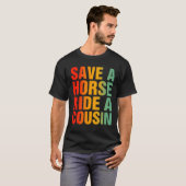 Sparen een Horse Ride A Neef T-shirt (Voorkant volledig)