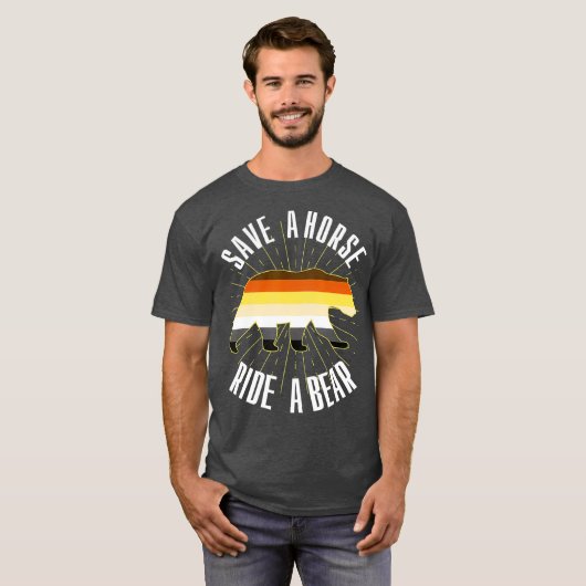 Sparen een Horse Ride een Broederschap van het Bee T-shirt (Voorkant volledig)