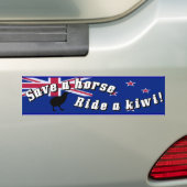 Sparen een Horse Ride een Bumpersticker van Kiwi N (Op auto)